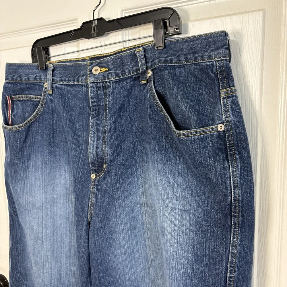 Phat Farm Jean Shorts Size 40 Hip Hop Baggy Cargo Denim Jorts Deadstock 90s Y2K